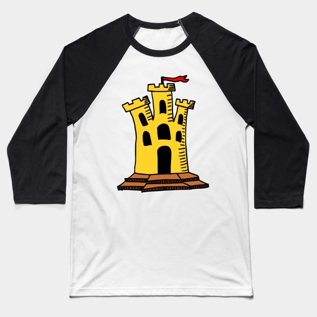 The yellow brick castle Baseball T-Shirt by stephenignacio